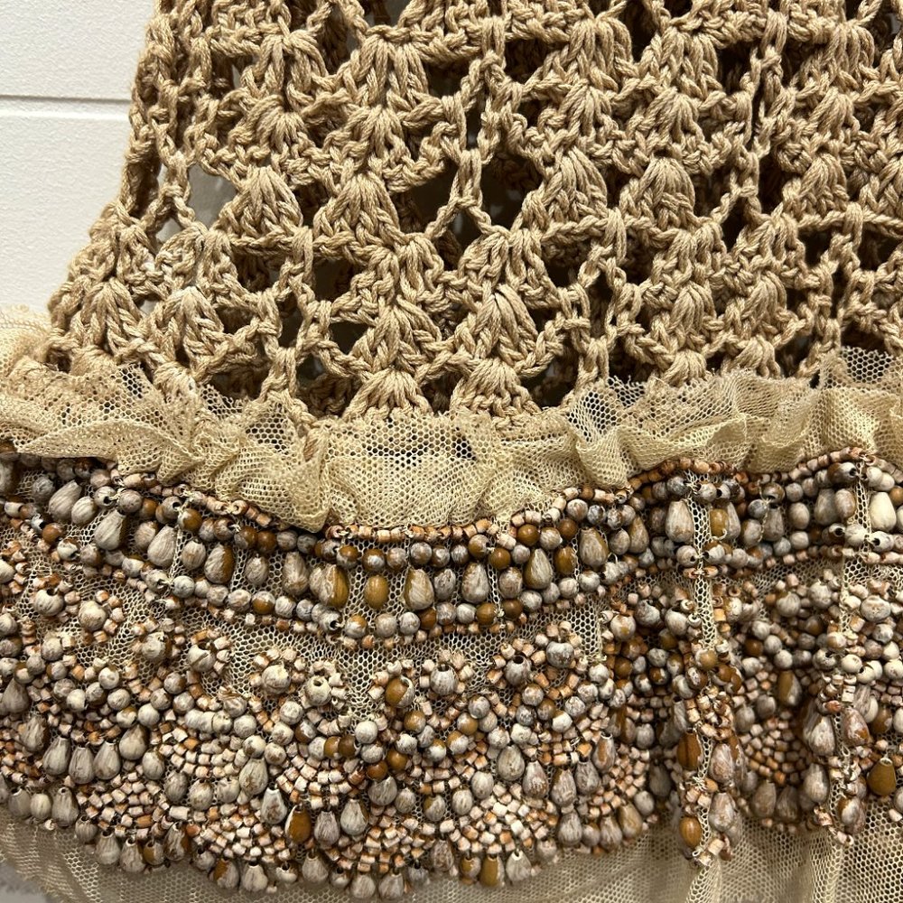 Prada Crochet and Embroidered Dress - Size 42 (US 10/12) - Gently Used - Picture 7 of 10